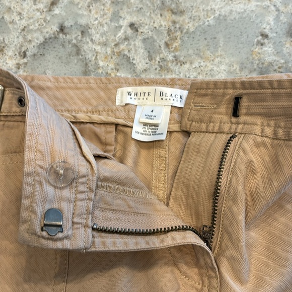 Black House/White Market knee length skirt in khaki, size 4 - Picture 3 of 8